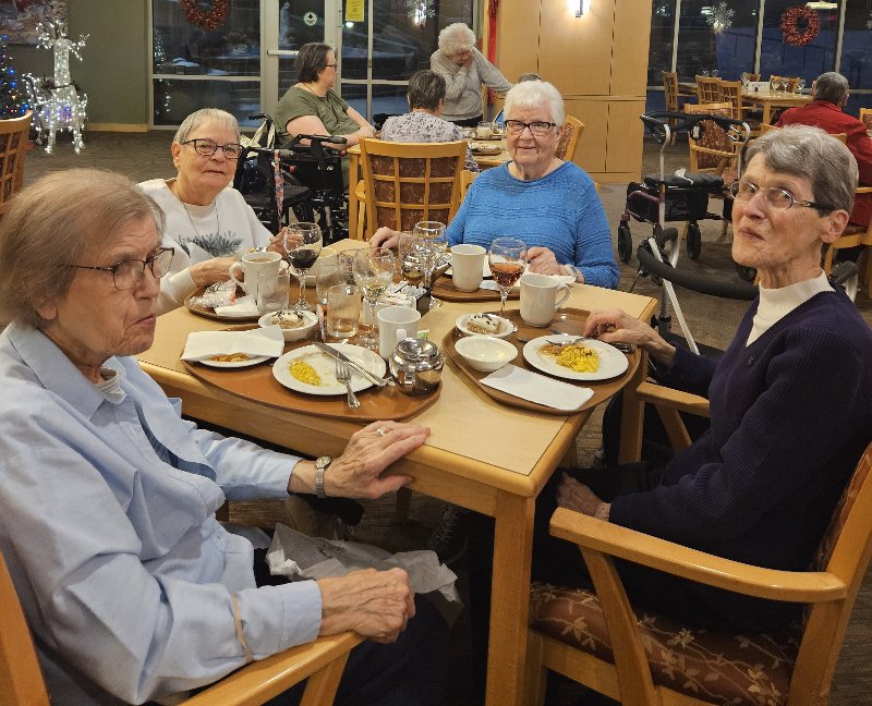 Sisters share meal at Immaculate Conception Feast