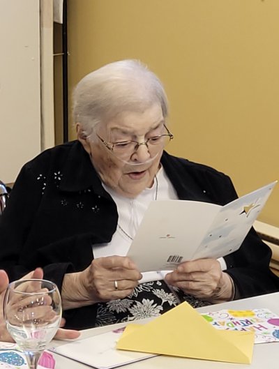 Picture of Sr. Marguerite Boily at 100 birthday